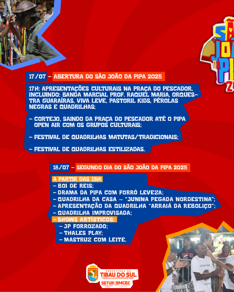 São João da Pipa 2025 programação